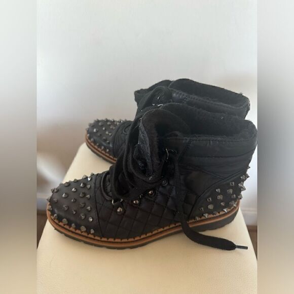 Sam Edelman Bren Quilted Studded Fashion Boots - Picture 2 of 4